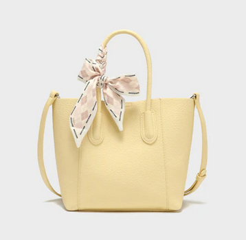 3377 Small Super Cute Tote Bag Yellow