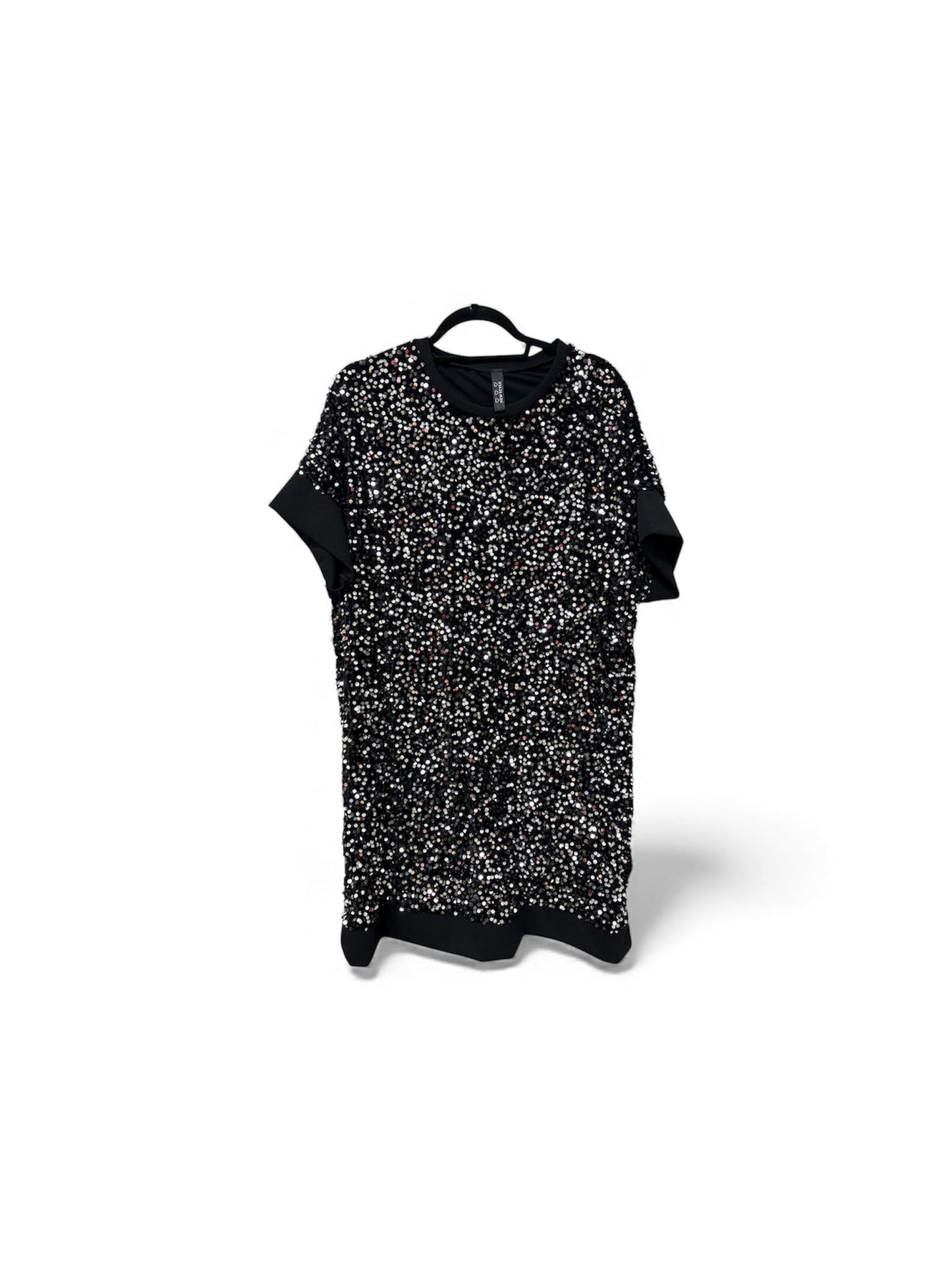 39313 Sequence S/S Tunic Dress Black