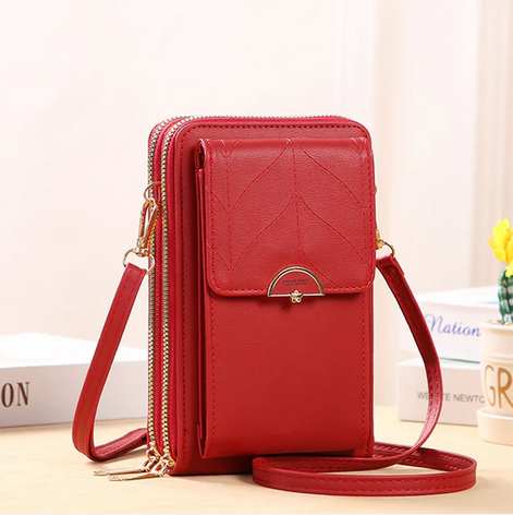 9802 Crossbody Phone/Purse Bag Brown