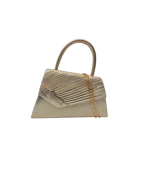 Cb26190-371 Elegant Envelope Style Clutch Bag Gold