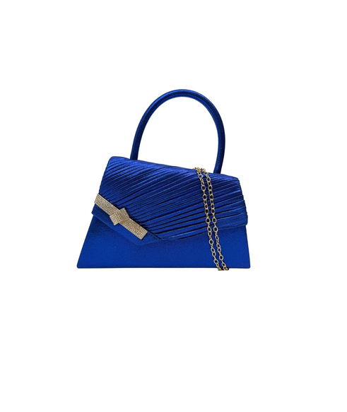 Cb26190-371 Elegant Envelope Style Clutch Bag Royal Blue