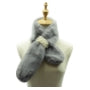 Sf21105-648 Fur Scarf With Pearl Light Grey
