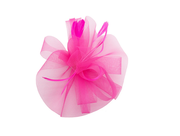 Ft3900 Layered Mesh Net Floral Fascinato Fushia