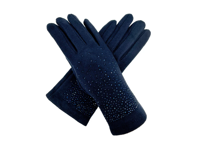 Gv2488-072 Sparkly Touch Screen Gloves Navy