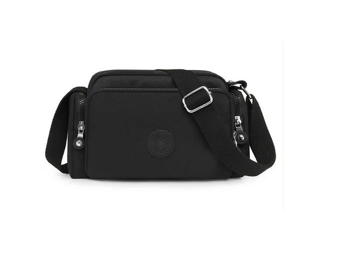 Ht213605 Small Canvas Bag Side Pockets Black