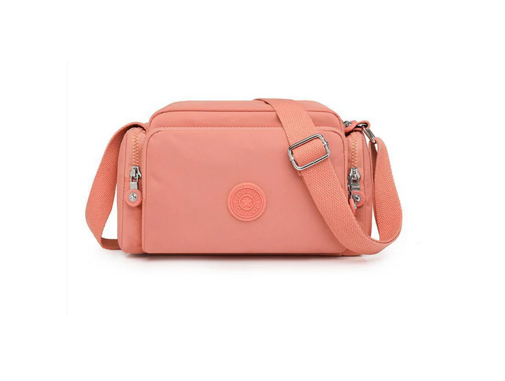Ht213605 Small Canvas Bag Side Pockets Coral