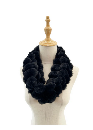 Sd2482-133 Faux Fur Look Snood Black