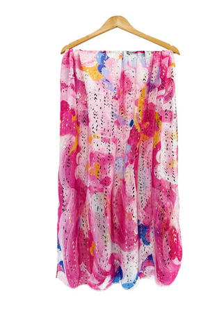 Sf24110-058 Abstract Watercolour Print S Pink