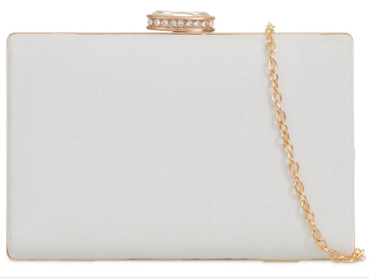 Z672 Box Style Clutch Bag White