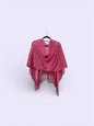 Sc2404128165195633 Glitzy Fringed Poncho Fushia