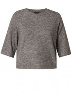 0004903 Ola Wool Mix Button Side Jumper Grey