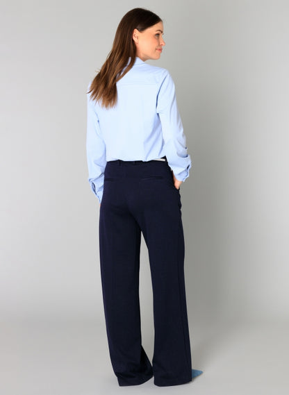 0005702 Soft Collar Blouse Baby Blue