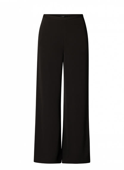 0005769 Wide Leg Dressy Crepe Chiffon Black
