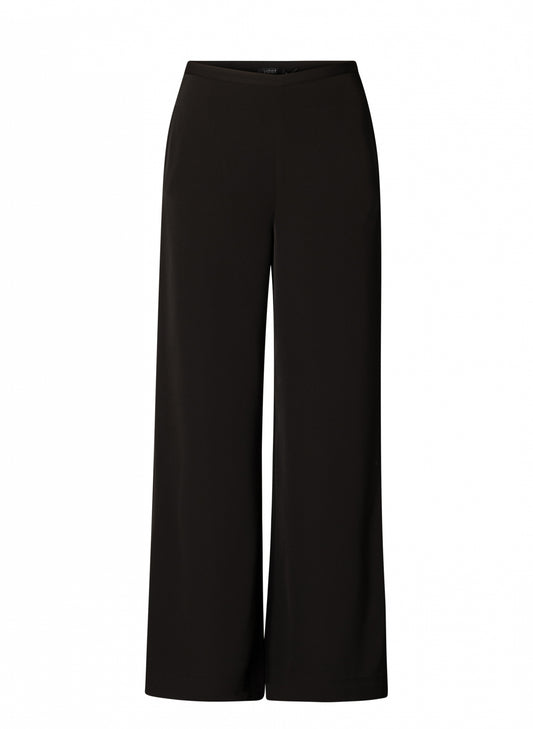 0005769 Wide Leg Dressy Crepe Chiffon Black
