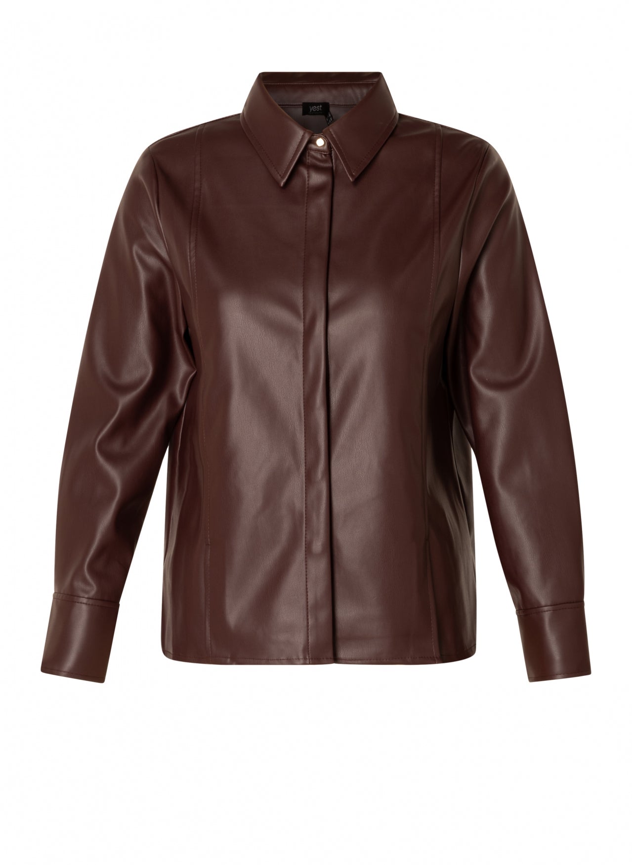 0005779 Celeste Faux Leather Fitted Shac Bordeaux