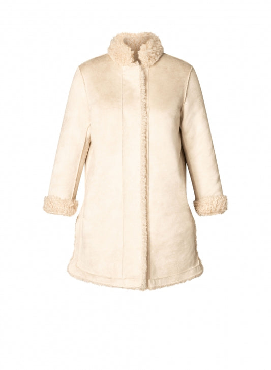 0005957 Zorica Reversible Sheepskin Coat Beige