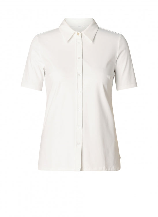0006182 Olimpia S/S Heavy Blouse Winter White