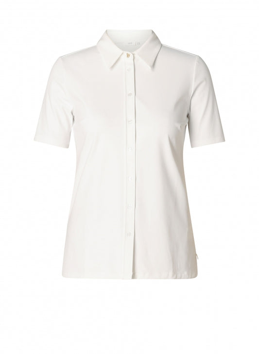 0006182 Olimpia S/S Heavy Blouse Winter White