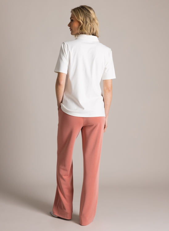 0006182 Olimpia S/S Heavy Blouse Winter White