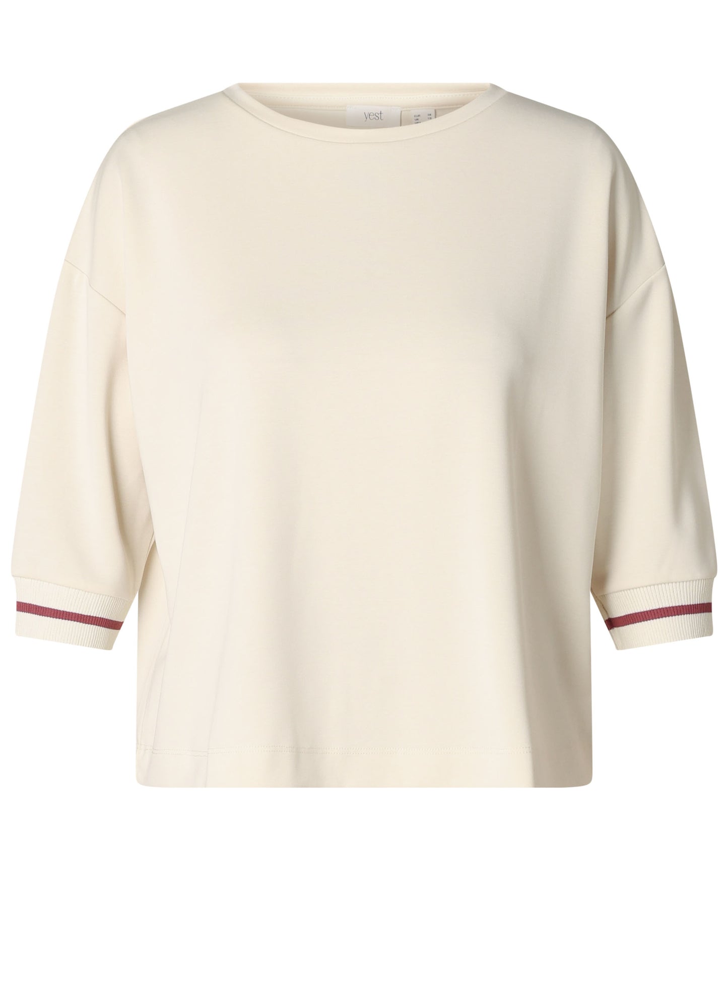 Kyria 6189 Loose Fit Sh/Sl Band Sleeve Nude/Plum