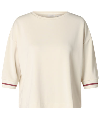 Kyria 6189 Loose Fit Sh/Sl Band Sleeve Nude/Plum
