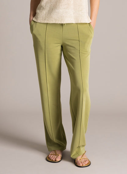 0006194 Oirla Wide Leg Super Soft Trouse Green