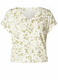 0006214 S/S Elastic Bottom Printed Top Green