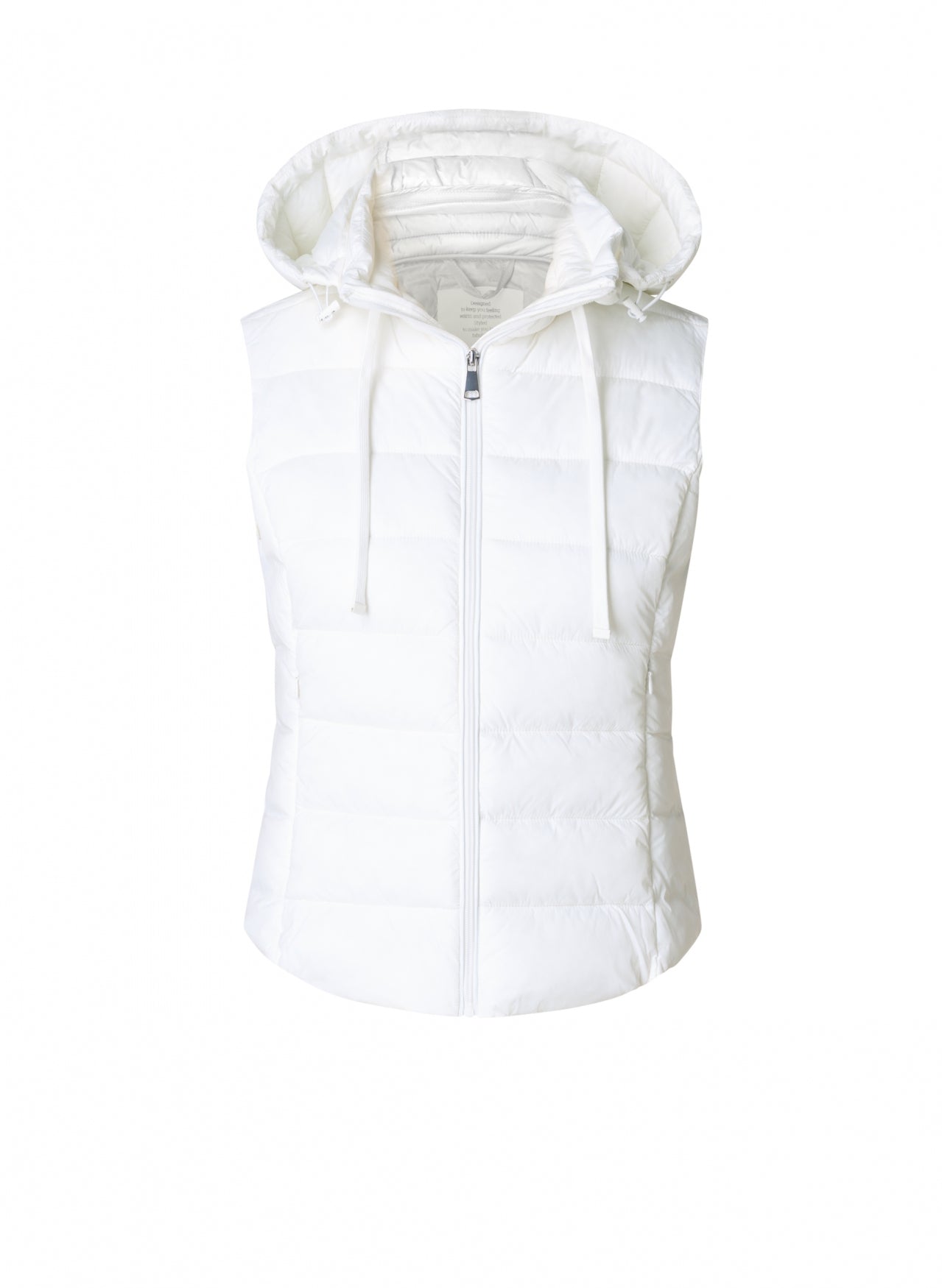 0006236 Padded Hood Casual Gilet White