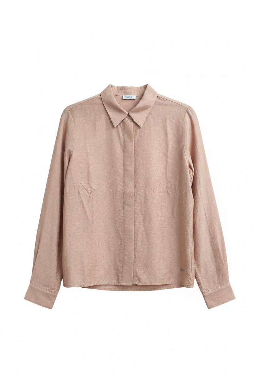 0006428 L/S DRESSY BLOUSE Peach
