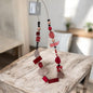 0087 Long Bead Necklace Pink