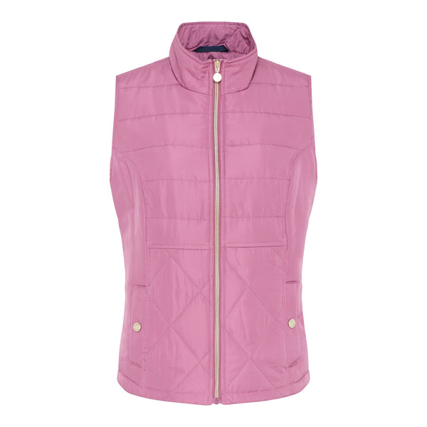 105 335 Light Padded Zip Up Gilet Pink