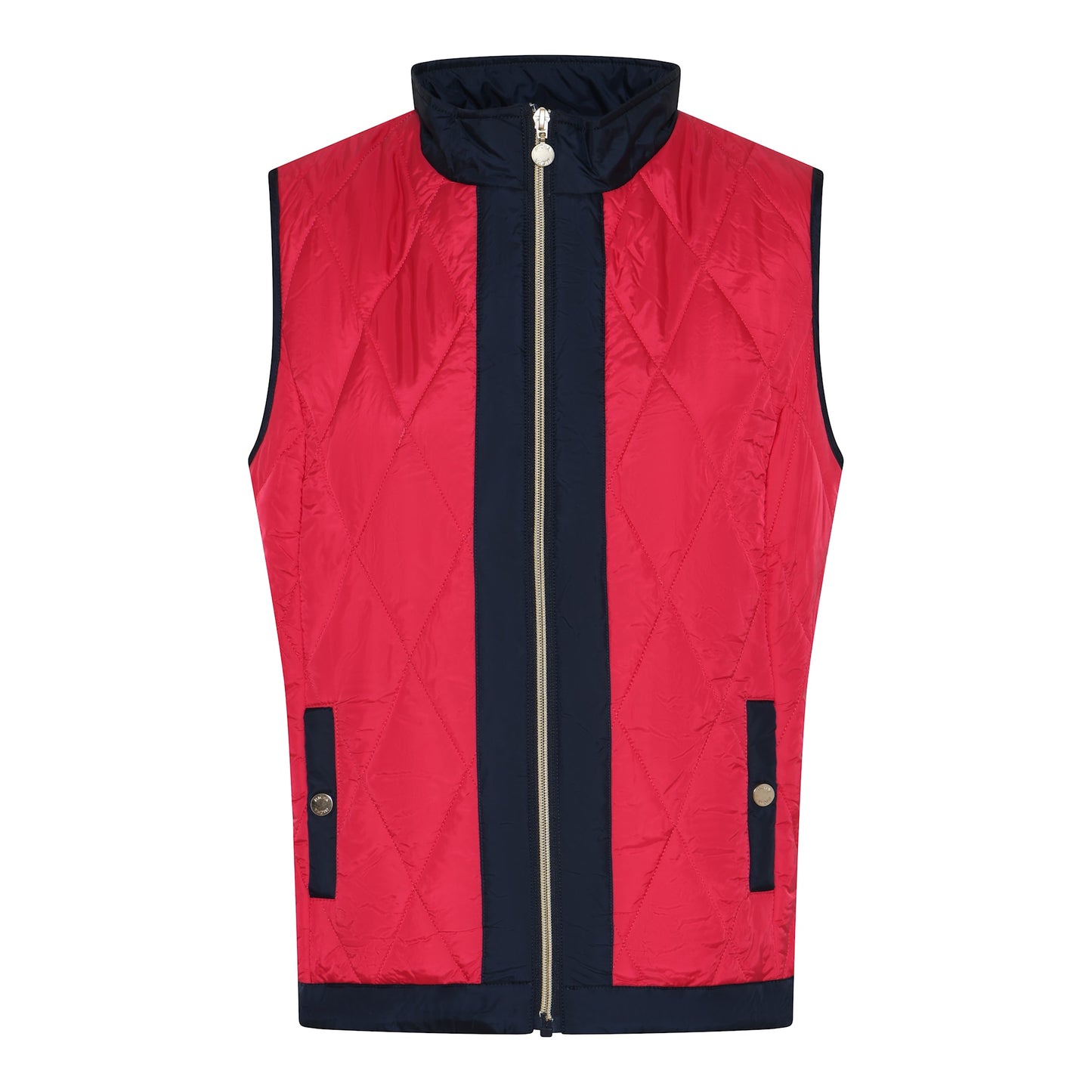 105 385 2 Tone Light Padded Gilet Magenta/Navy