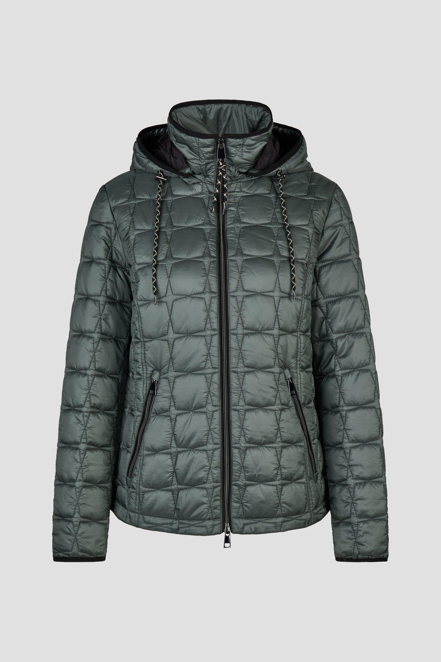 10910062 Short hooded quilted jkt Misty Sage