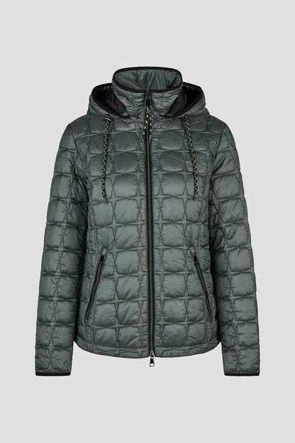 10910062 Short hooded quilted jkt Misty Sage
