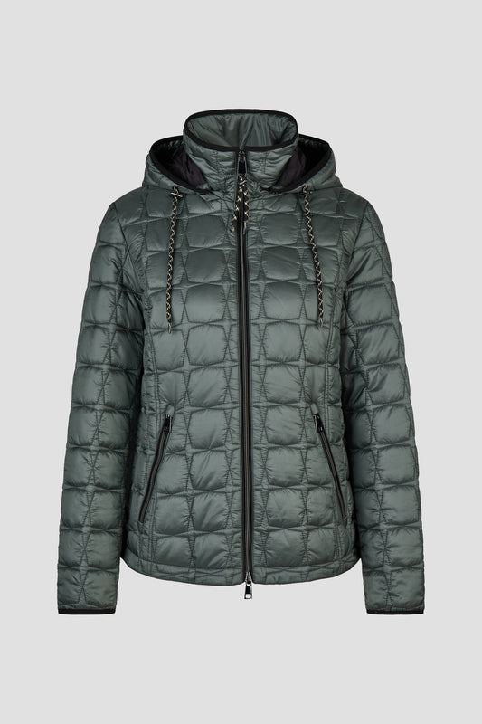 10910062 Short hooded quilted jkt Misty Sage