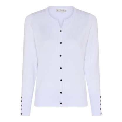 114 205 0Neck Button Up Basic Cardigan Green