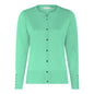 114 205 0Neck Button Up Basic Cardigan Green