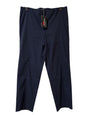 1141 50521 Slim Leg Pull Up 7/8 Lgt Trs Navy
