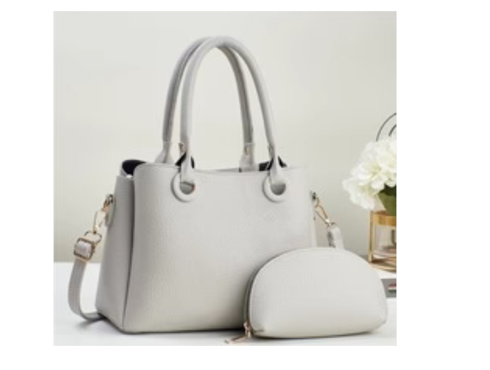 1152 Small 3 Pocket Bag With Makeup Pou Grey