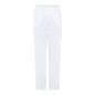 119 885 Wide Leg Elastic Waist Linen Tro White