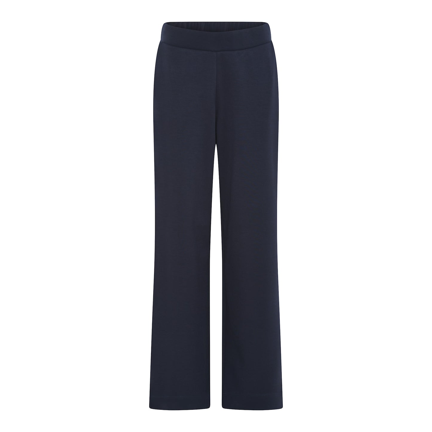 120 890 Wide Leg Pull Up Soft Touch Trs Navy