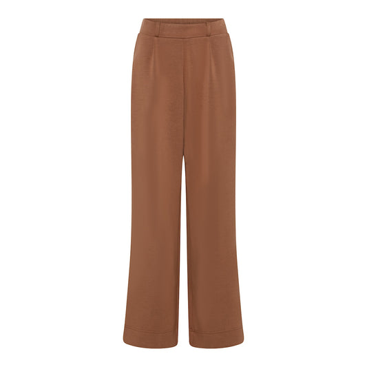 121 300 Wide Leg Pull UP Heavy Fab Trousers Tan