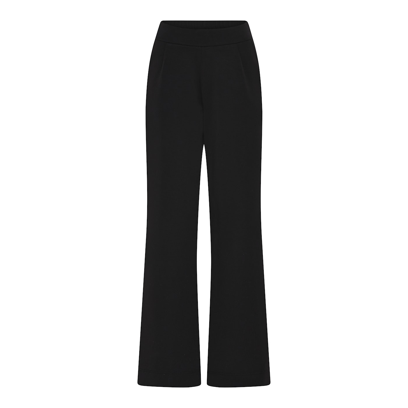 121 300 Wide Leg Pull UP Heavy Fab Trousers Black