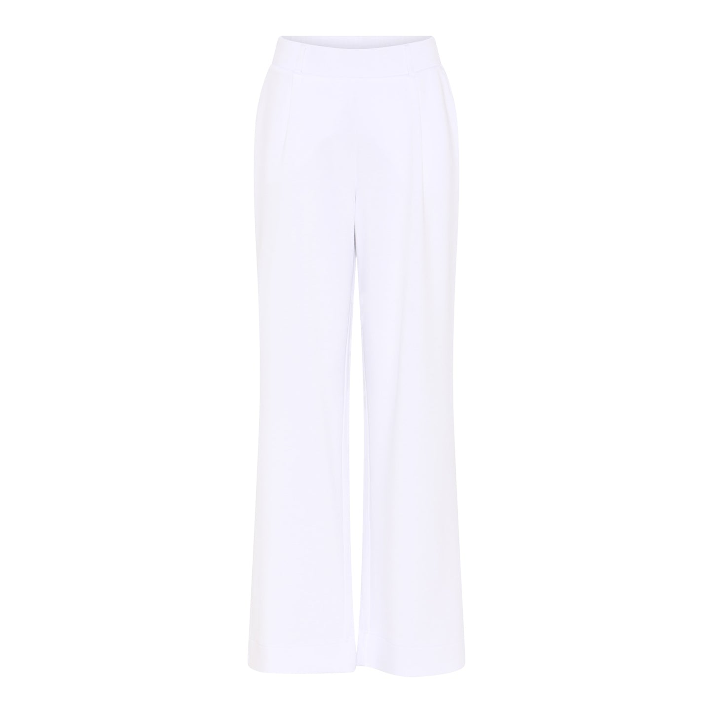 121 300 Wide Leg Pull UP Heavy Fab Trousers White