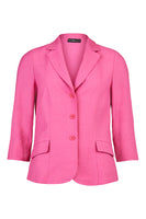 57132 Linen Feel Blazer With Lapels Cerice