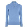 132 171 Roll Neck With Purple Detail Winter Pink