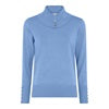 132 171 Roll Neck With Purple Detail Blue