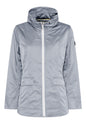 1406 Light Weight Shiny Puffy Collar Coa Baby Blue