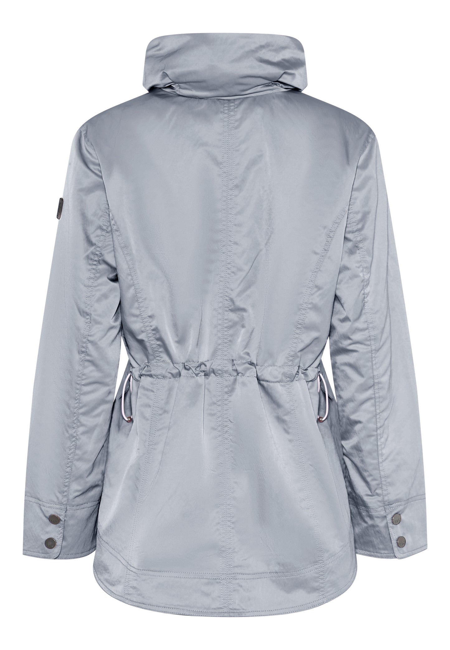 1406 Light Weight Shiny Puffy Collar Coa Baby Blue