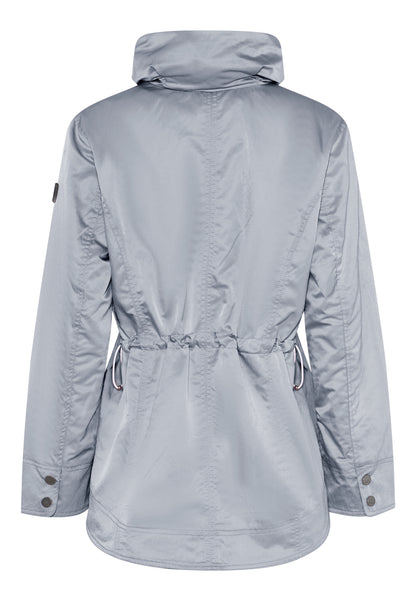 1406 Light Weight Shiny Puffy Collar Coa Baby Blue